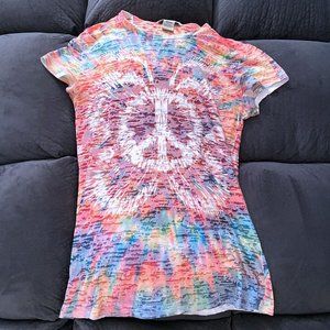 Peace Hippie Tye Dye T-Shirt - Sz M